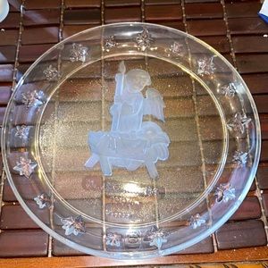 MJ Hummel 1996 Glass Nativity Plate New No Tag Or Box